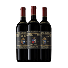 Biondi Santi Cassa Verticale 3 Brunello di Montalcino Il Greppo 2006-2007-2008